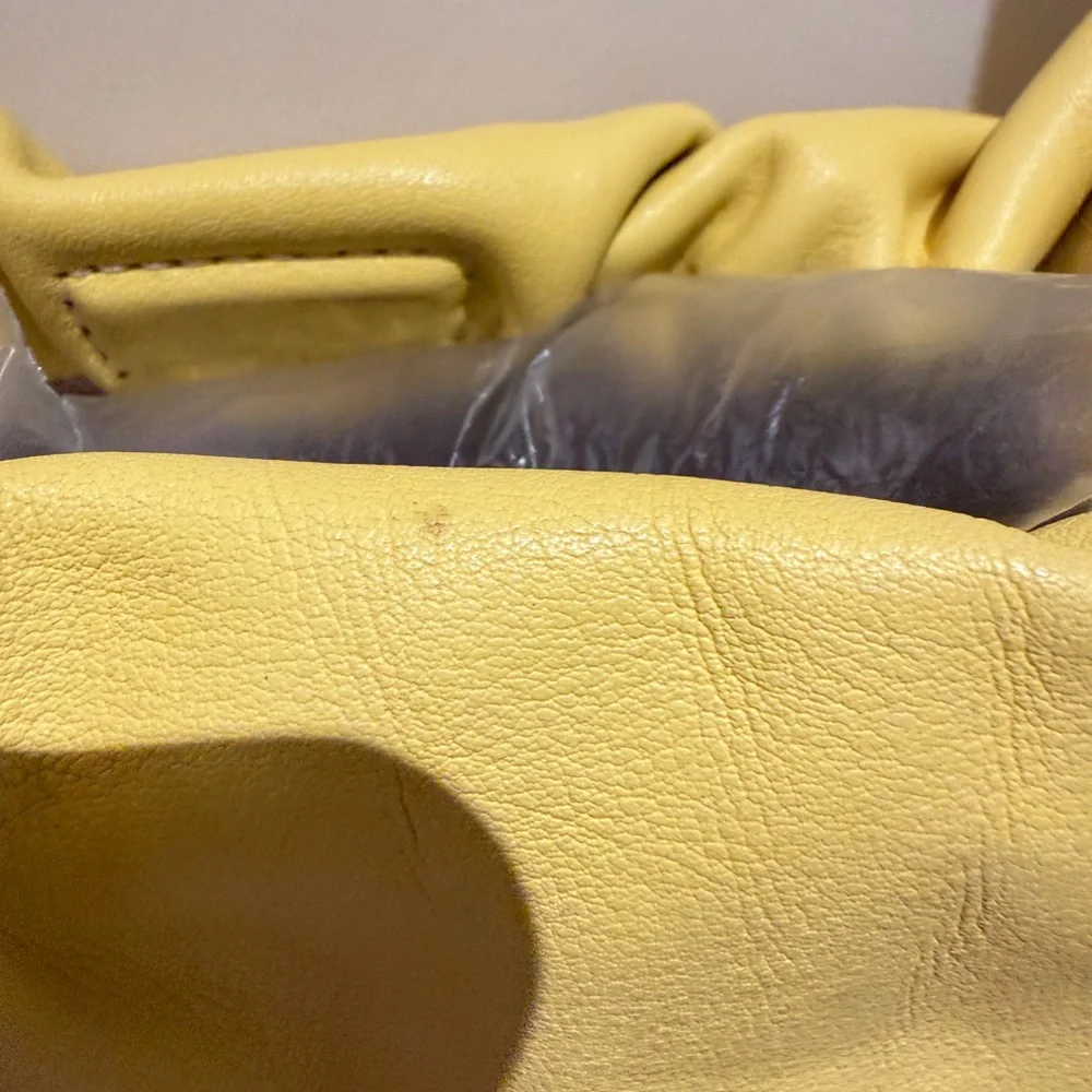 STAUD Bright Yellow Drawstring Shoulder Bag